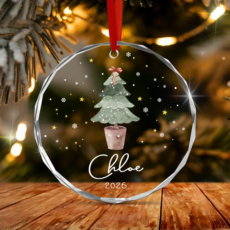 Christmas Kid Names & Year Ornament