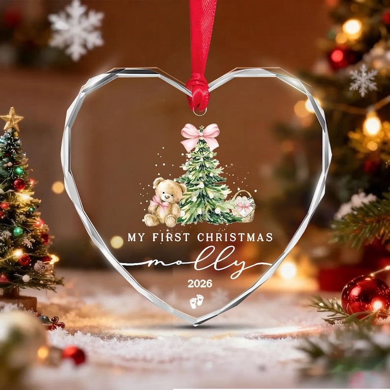 Baby Girl Name & Year Ornament 2026