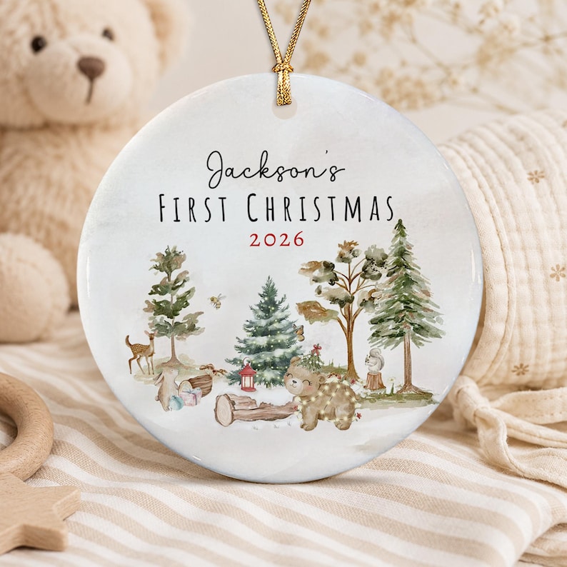 Baby's First Christmas Photo Ornament 2026