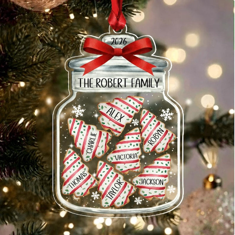 Personalized Family Name Ornament 2026