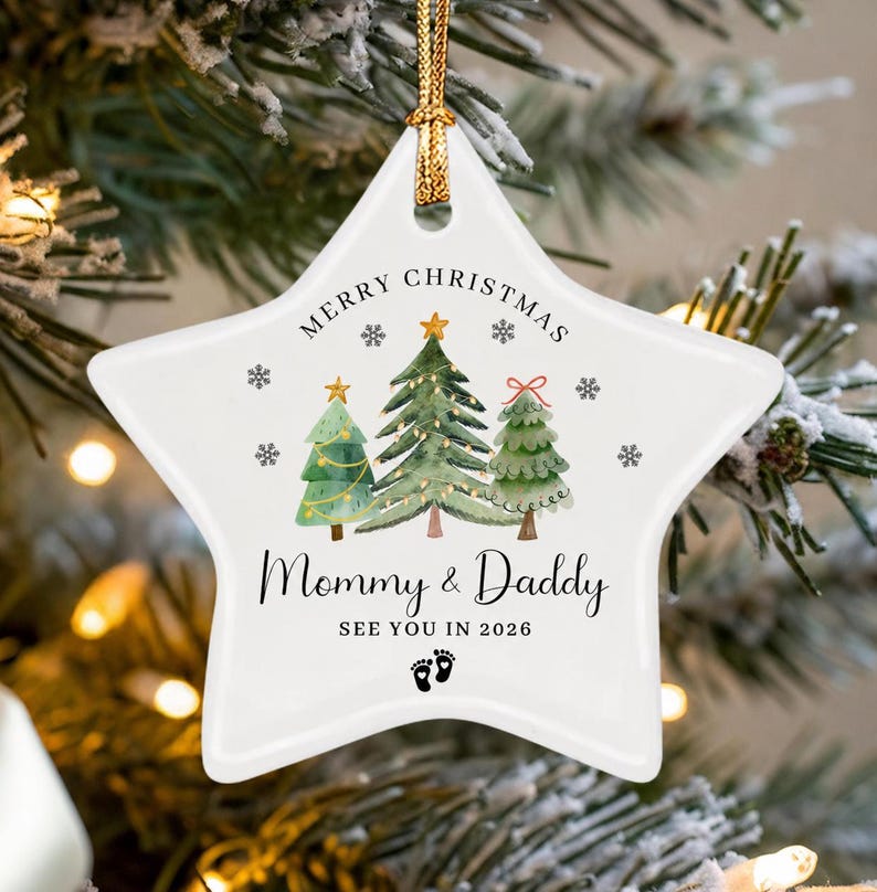 First Christmas as Mommy & Daddy Ornament