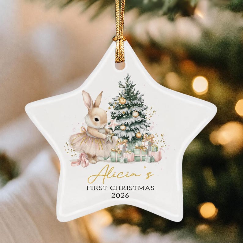 Baby's First Christmas Star Ornament