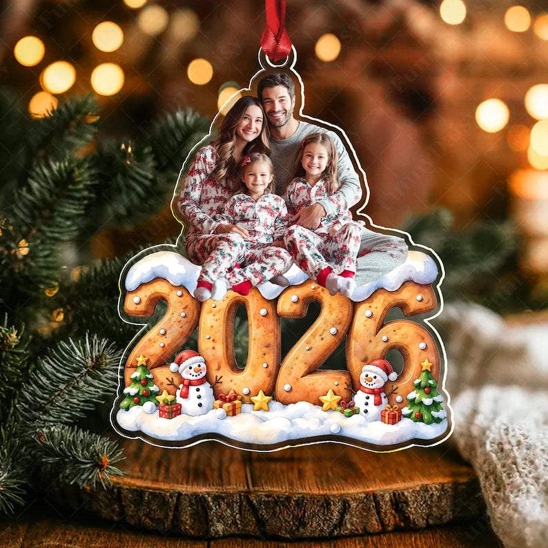 Family Photo Custom Shape Acrylic Ornament