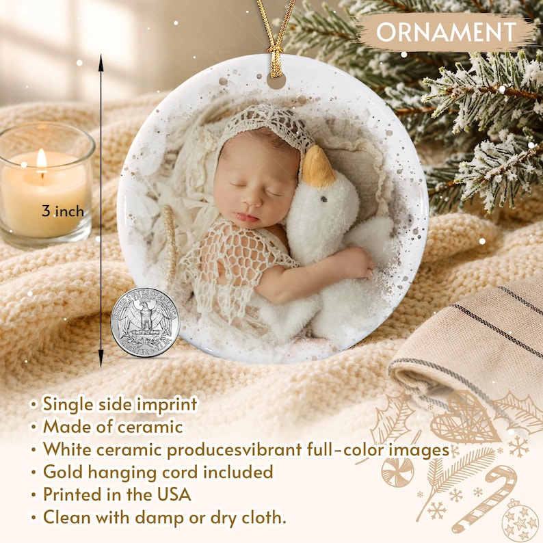 Baby Girl Teddy Bear Name Ornament