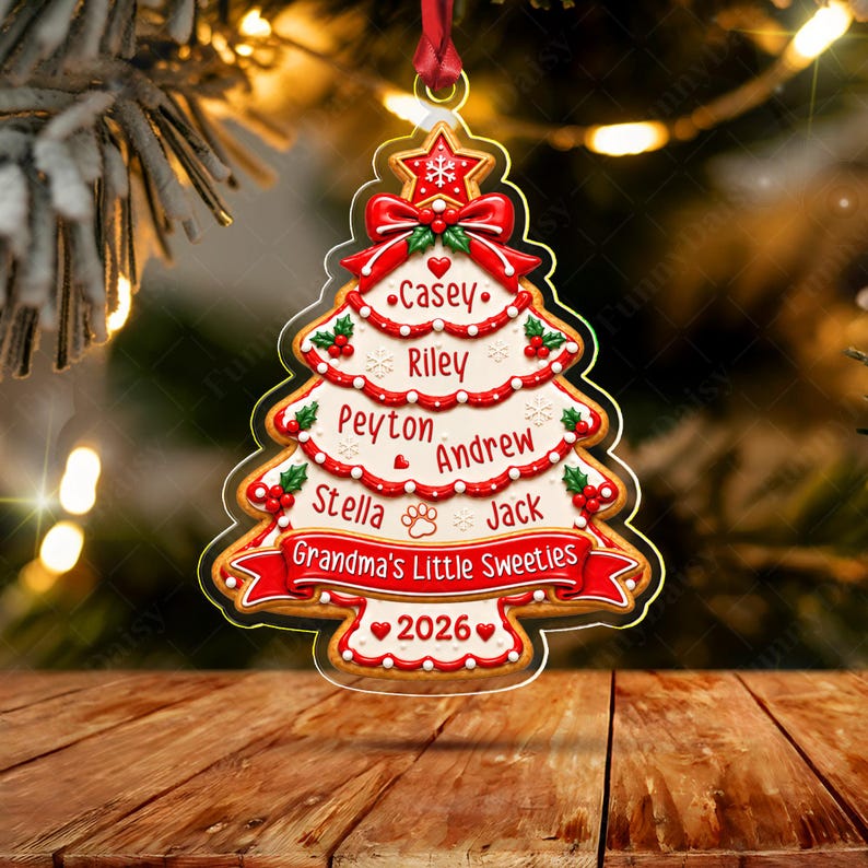 Grandkid Cookie Tree Name Ornament