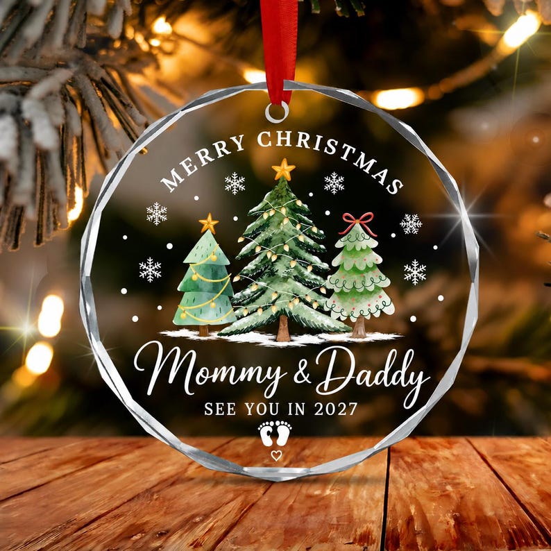 See You in 2027 Baby Announcement Ornament
